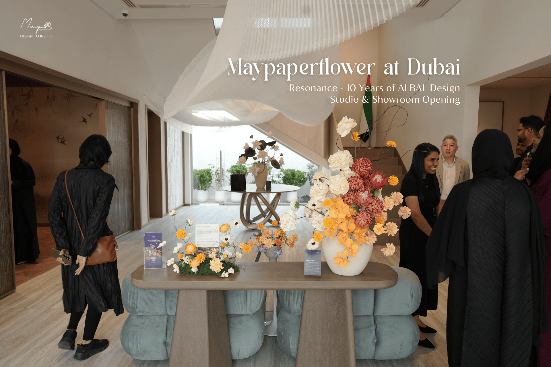 Mini Showcase Hoa Giấy Thủ Công Maypaperflower Tại Dubai